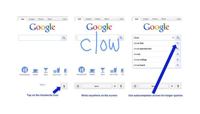 Kézírással is kereshetsz a Google-ön